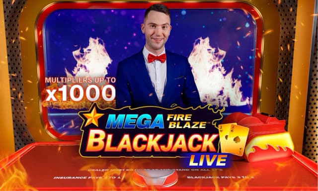 Mega Fire Blaze Blackjack Live